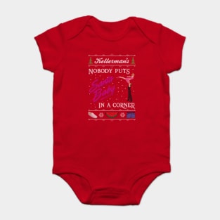 Santa Baby - Dirty Dancing Christmas Sweater Baby Bodysuit